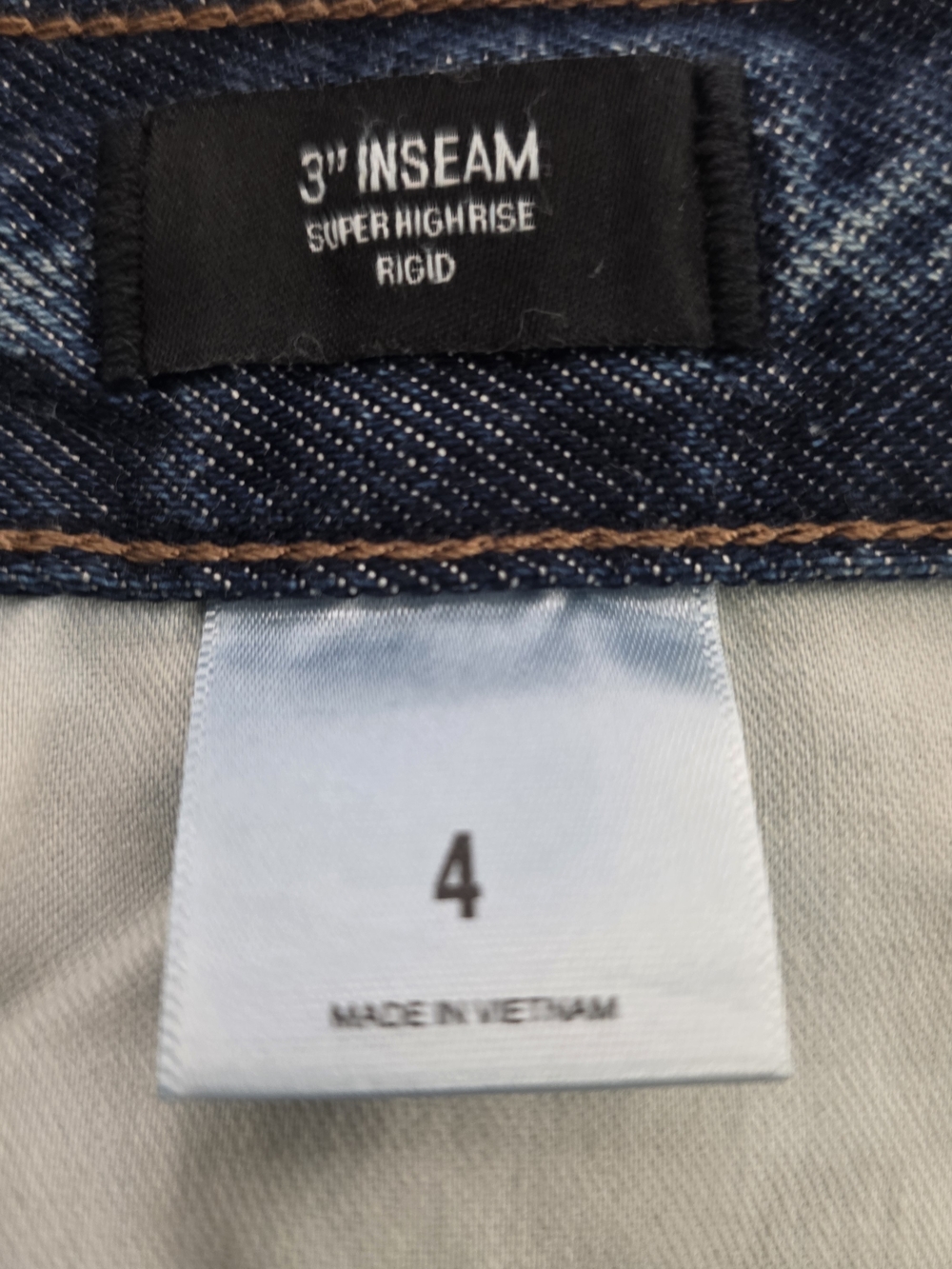 Express High-Rise Dark Blue Denim Women’s Shorts Size 4 - Picture 8 of 9
